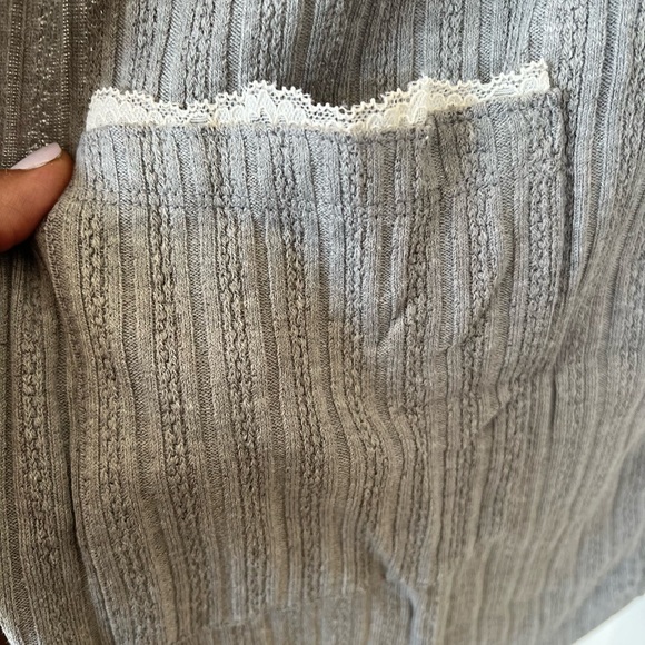 NWT Blu Pepper Light Gray Open-Front Cardigan - Picture 5 of 13